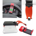 Silicone Car Steering Wheel Mobile Phone Clip